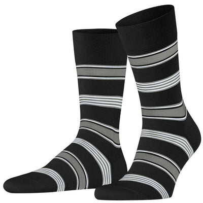 Falke Black Marina Stripe Socks