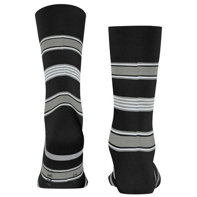Falke Black Marina Stripe Socks