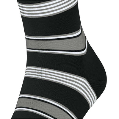 Falke Black Marina Stripe Socks