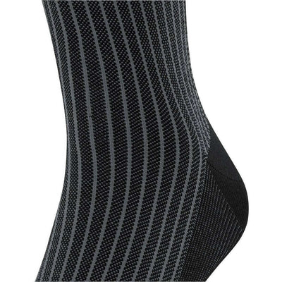 Falke Black Oxford Stripe Knee High Socks