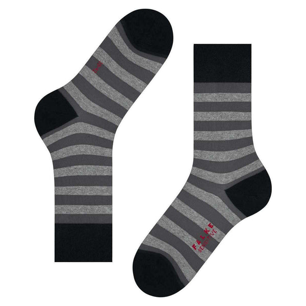 Falke Black Sensitive Mapped Line Socks