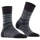 Falke Black Sensitive Sunset Stripe Socks