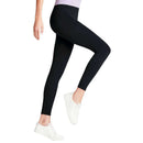 Falke Blue Cotton Seamless Leggings