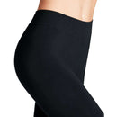 Falke Blue Cotton Seamless Leggings