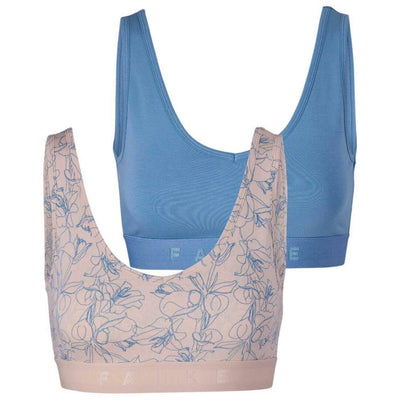 Falke Blue Daily Comfort Print 2-Pack Bustier Bralette