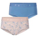 Falke Blue Daily Comfort Print 2-Pack Hipster Brief