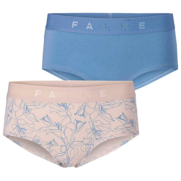 Falke Blue Daily Comfort Print 2-Pack Hipster Brief