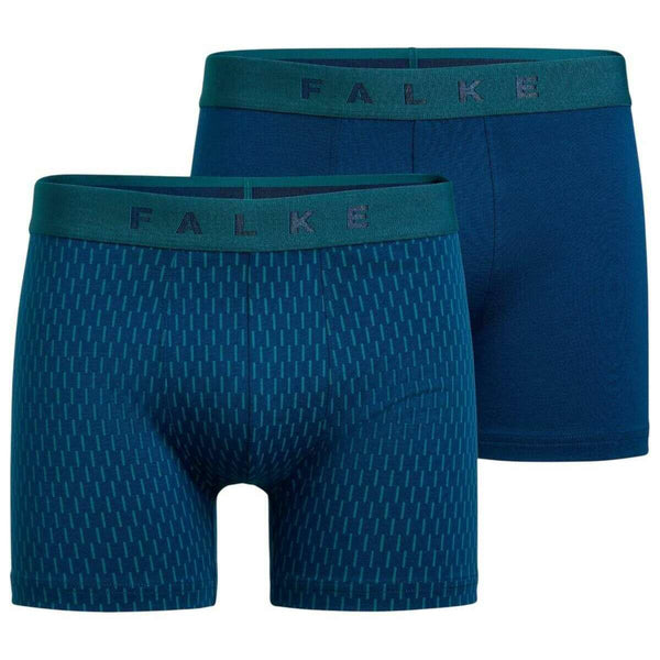 Falke Blue Daily Comfort Printed 2-Pack Boxer Brief