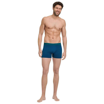Falke Blue Daily Comfort Printed 2-Pack Boxer Brief