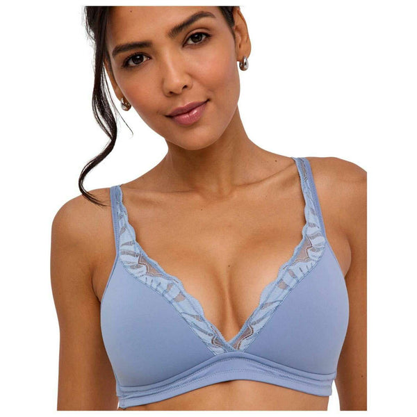 Falke Blue Delicate Touch High Apex Bra