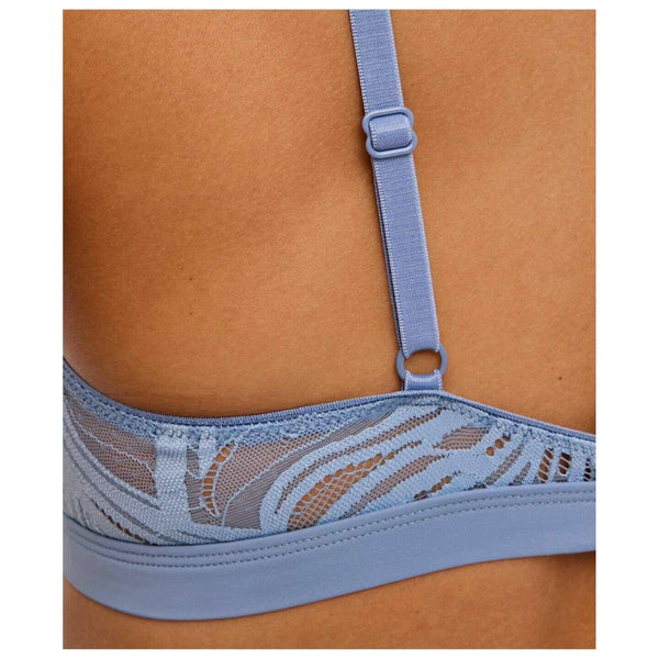 Falke Blue Delicate Touch Triangle Bralette