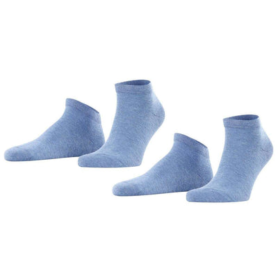 Falke Blue Happy 2 Pack Sneaker Socks