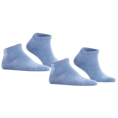 Falke Blue Happy 2 Pack Sneaker Socks