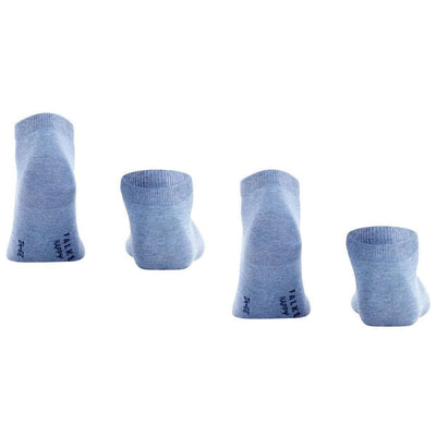 Falke Blue Happy 2 Pack Sneaker Socks