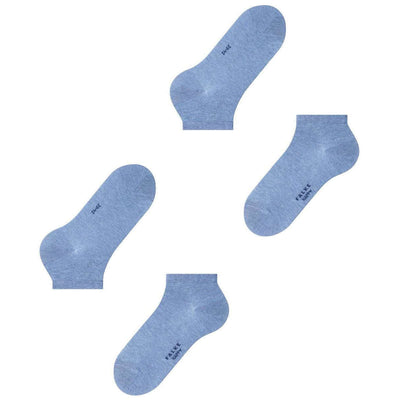 Falke Blue Happy 2 Pack Sneaker Socks
