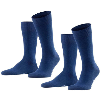 Falke Blue Happy 2 Pack Socks