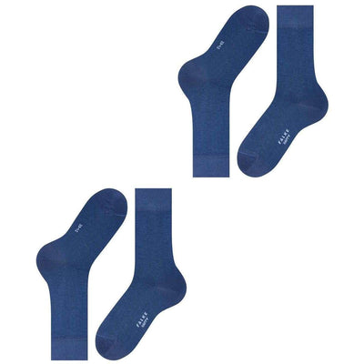 Falke Blue Happy 2 Pack Socks