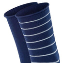 Falke Blue Happy Stripe 2 Pack Socks