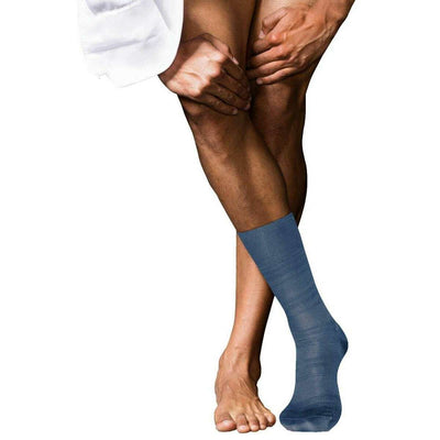 Falke Blue Highshine Socks