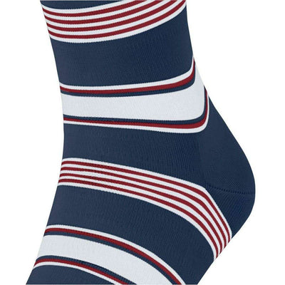 Falke Blue Marina Stripe Socks
