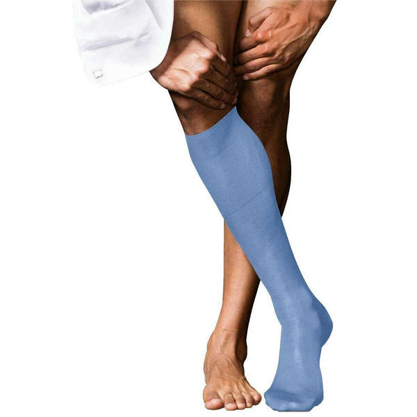 Falke Blue No 9 Pure Fil d´Écosse Knee High Socks