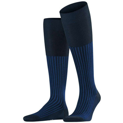 Falke Blue Oxford Stripe Knee High Socks