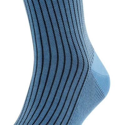 Falke Blue Oxford Stripe Knee High Socks