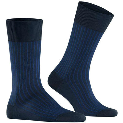 Falke Blue Oxford Stripe Socks