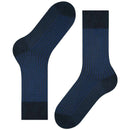 Falke Blue Oxford Stripe Socks