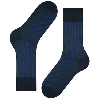 Falke Blue Oxford Stripe Socks