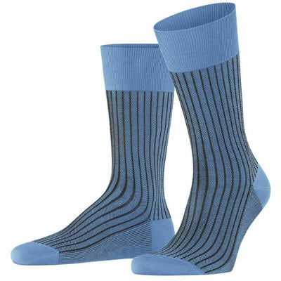 Falke Blue Oxford Stripe Socks