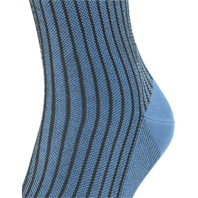Falke Blue Oxford Stripe Socks