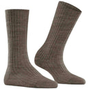 Falke Brown Cosy Wool Boot Socks