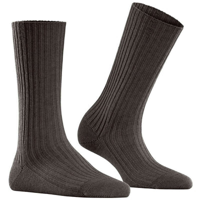 Falke Brown Cosy Wool Boot Socks
