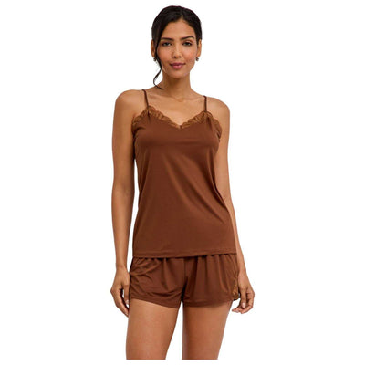 Falke Brown Delicate Touch Chemise Top