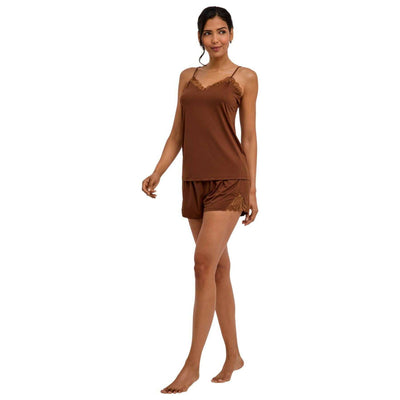 Falke Brown Delicate Touch Chemise Top