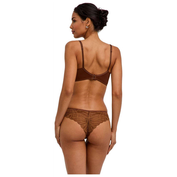 Falke Brown Delicate Touch High Apex Bra