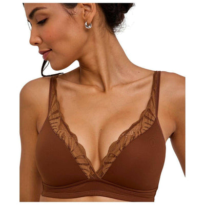 Falke Brown Delicate Touch High Apex Bra