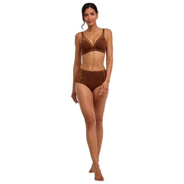 Falke Brown Delicate Touch Mid Waist Briefs