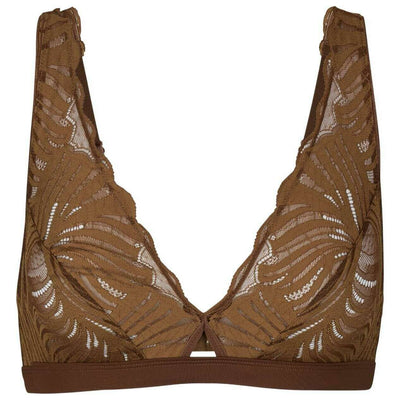 Falke Brown Delicate Touch Triangle Bralette
