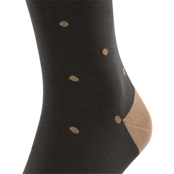 Falke Brown Dot Knee High Socks