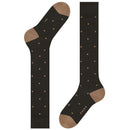 Falke Brown Dot Knee High Socks
