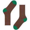 Falke Brown Dot Socks