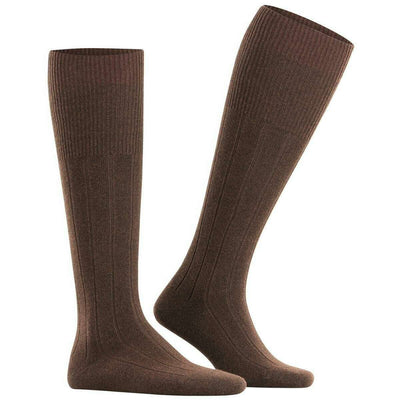 Falke Brown Lhasa Rib Knee High Socks