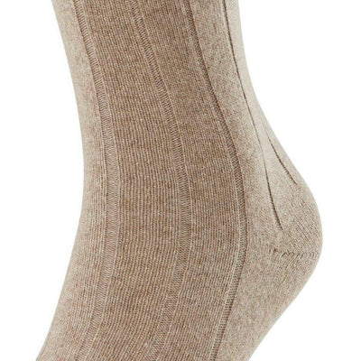 Falke Brown Lhasa Rib Socks