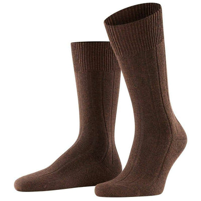 Falke Brown Lhasa Rib Socks