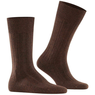 Falke Brown Lhasa Rib Socks