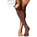 Falke Brown No 9 Pure Fil d´Écosse Knee High Socks