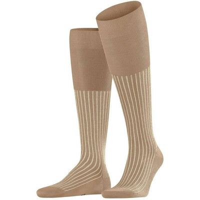 Falke Brown Oxford Stripe Knee High Socks