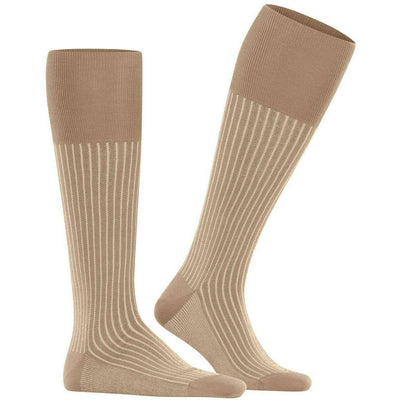 Falke Brown Oxford Stripe Knee High Socks